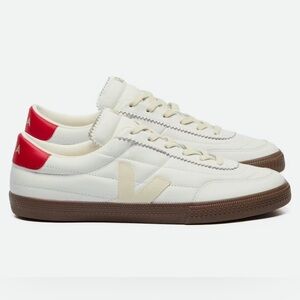 Men’s veja panenka white leather sneakers gum sole size 11 (44) indoor soccer